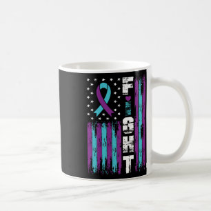 Fight Suicide Prevention Awareness Patriotic Ameri Coffee Mug