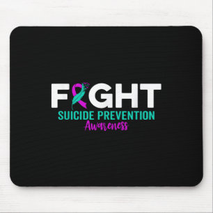 Fight Suicide Prevention Ribbon Depression Suicide Mouse Pad