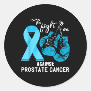 Fight Support Prostate Cancer Warrior Prostate Can Classic Round Sticker