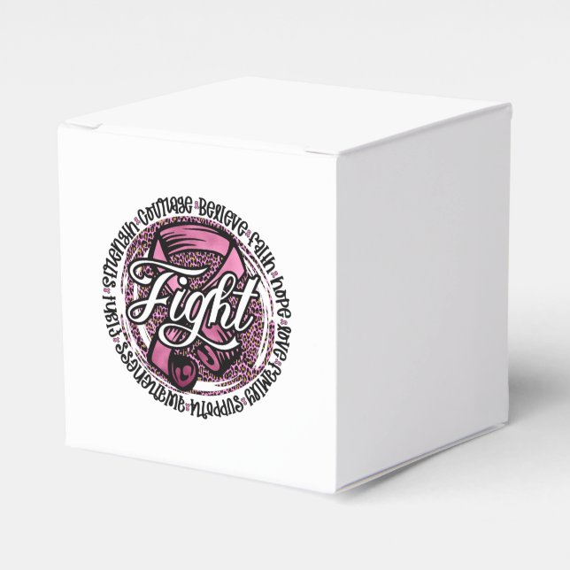 Fight T-Shirt Throw Pillow Favour Box (Front Side)