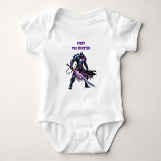Fight the monster  baby bodysuit