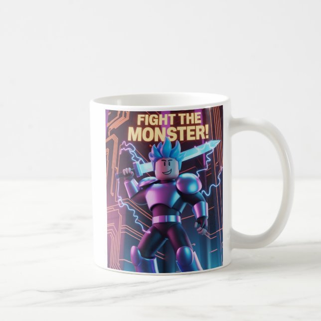 Fight the monster  coffee mug (Right)