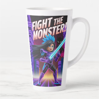 Fight the monster latte mug