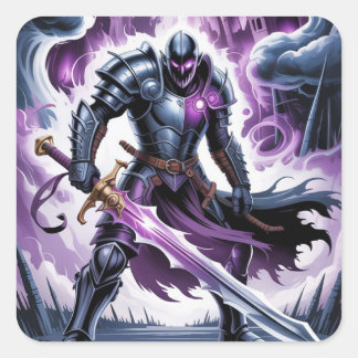Fight the monster square sticker
