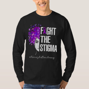 Fight The Stigma  For Alzheimer's Brain Awareness T-Shirt