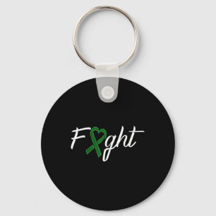 Fight The Stigma Green Ribbon Shirts Mental Health Key Ring