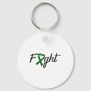Fight The Stigma Green Ribbon Shirts Mental Health Key Ring