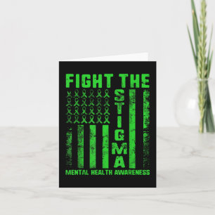 Fight The Stigma Mental Health Awareness Depressio Card