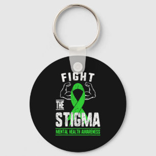 Fight The Stigma Mental Health Awareness Depressio Key Ring