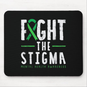 Fight The Stigma Mental Health Awareness Gift Mouse Pad