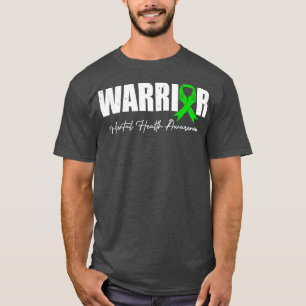Fight the Stigma Mental Health Awareness Green War T-Shirt