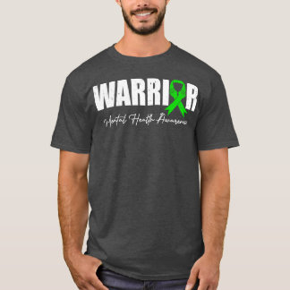 Fight the Stigma Mental Health Awareness Green War T-Shirt