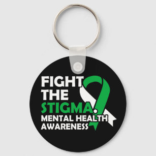 Fight The Stigma. Mental Health Awareness Key Ring