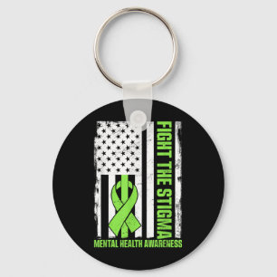 Fight The Stigma Mental Health Awareness Key Ring