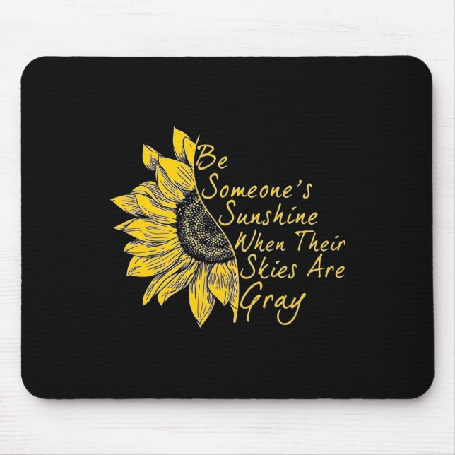 Fight The Stigma  Mental Health Awareness sunflowe Mouse Pad (Front)