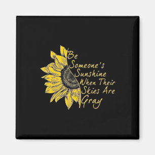 Fight The Stigma Mental Health Awareness Sunflower Magnet