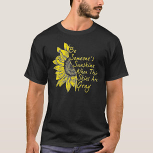 Fight The Stigma Mental Health Awareness Sunflower T-Shirt