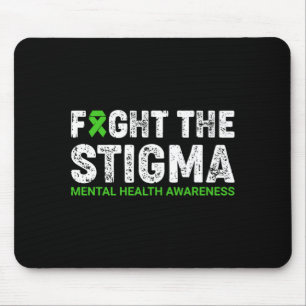 Fight The Stigma Mental Health Awareness Warrior Mouse Pad