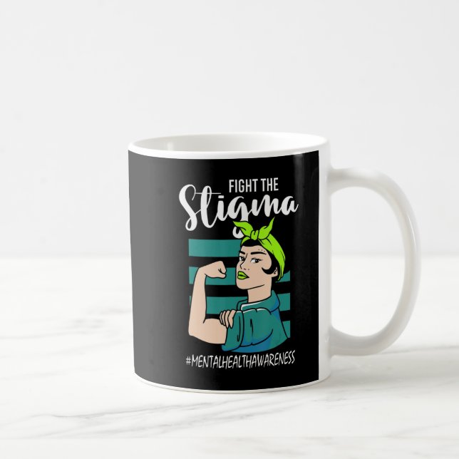 Fight The Stigma Mind Stability Awareness  Coffee Mug (Right)