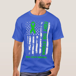 Fight The Stigma Usa American Flag Mental Health A T-Shirt