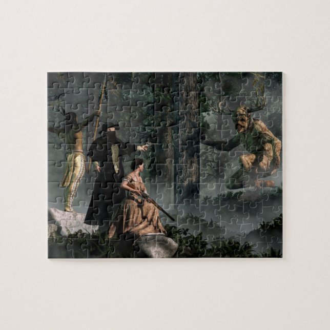 Fight the Wendigo Jigsaw Puzzle (Horizontal)