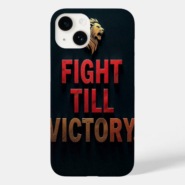 Fight Till Victory Case-Mate iPhone Case (Back)