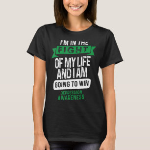 Fight to Win Depression Awareness Supporter Ribbon T-Shirt