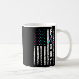 Fight Usa Flag Happy Suicide Prevention Awareness Coffee Mug