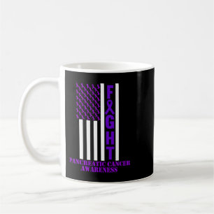 Fight USA Flag Pancreatic Cancer Awareness Month G Coffee Mug
