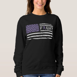 Fight Vulvar Cancer American Flag Vintage Sweatshirt