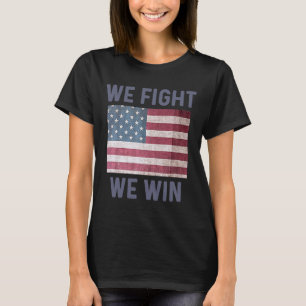 Fight We Win Harris 2024 Presidential Election Dem T-Shirt