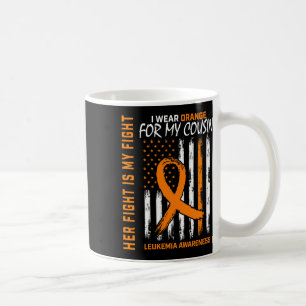 Fight Wear Orange Cousin Leukaemia Cancer Awarenes Coffee Mug