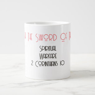 Fight With The Sword Of The Spirit Christian Large Coffee Mug