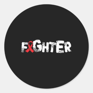 Fighter1- Sickle Cell Anaemia Awareness Item Classic Round Sticker