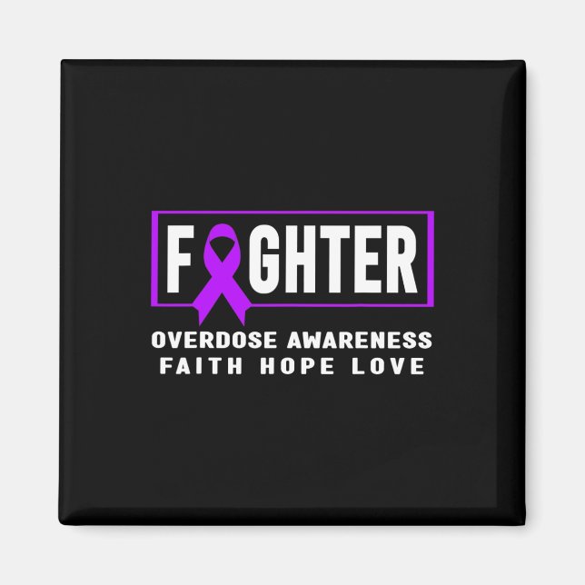Fighter - Addiction Awareness  Magnet (Front)