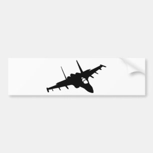 Fighter aircraft bumper sticker