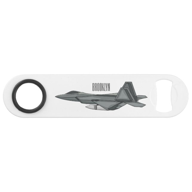 Fighter aircraft cartoon illustration (Front (Horizontal))