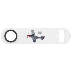 Fighter-bomber cartoon illustration