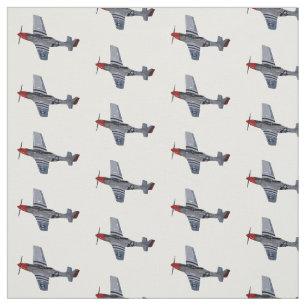 Fighter-bomber cartoon illustration fabric