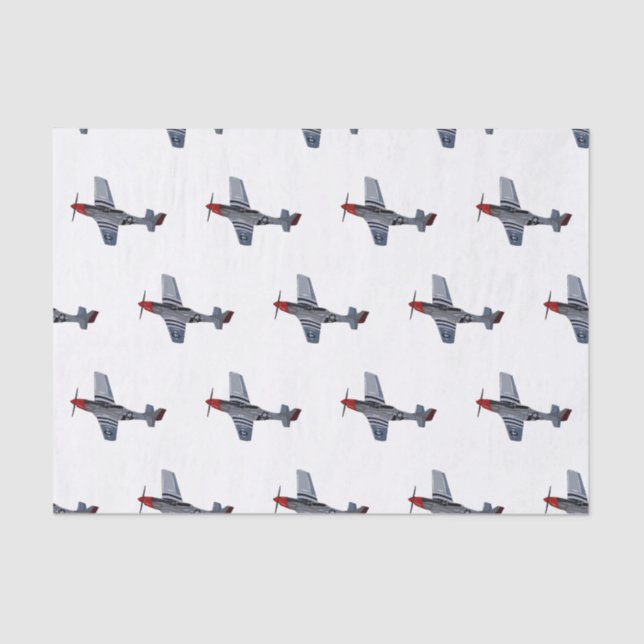 Fighter-bomber cartoon illustration tissue paper (Front)