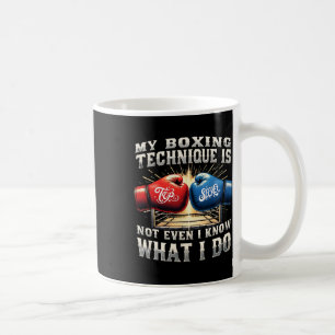 Fighter Boxing Gloves - Funny Gym Quote - Retro Bo Coffee Mug