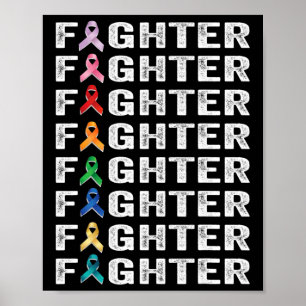 Fighter Cancer Survivor  awareness world cancer da Poster