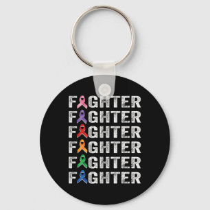 Fighter Cancer Survivor Awareness World Cancer Day Key Ring