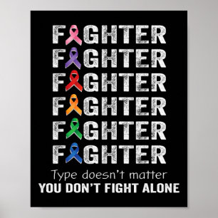 Fighter Cancer Survivor Awareness World Cancer Day Poster