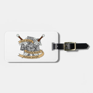 Fighter Dice Design Luggage Tag