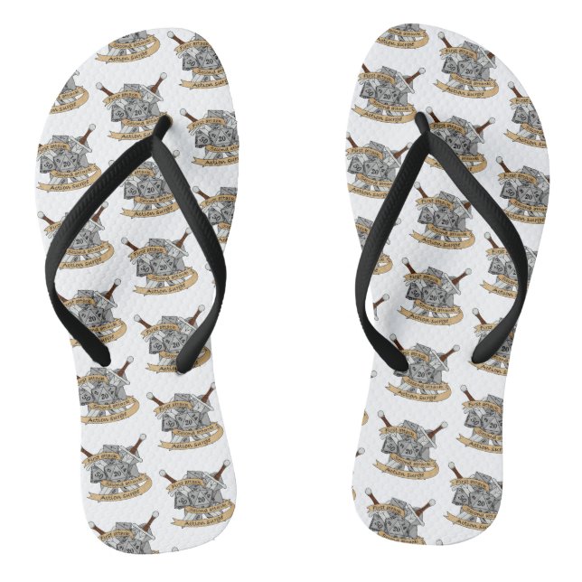 Fighter Dice Design Thongs (Footbed)