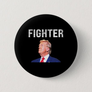 Fighter Donald Trump 2024 6 Cm Round Badge