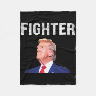 Fighter Donald Trump 2024 Fleece Blanket