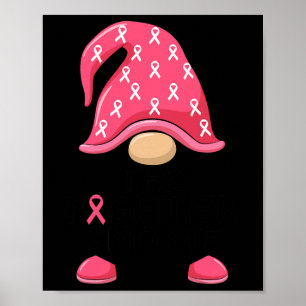 Fighter Gnome - Breast Cancer Awareness Gnome Cost Poster