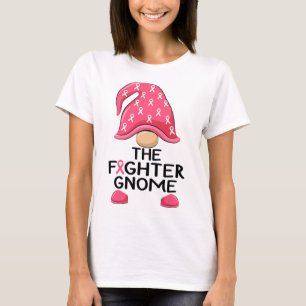 Fighter Gnome - Breast Cancer Awareness Gnome Cost T-Shirt